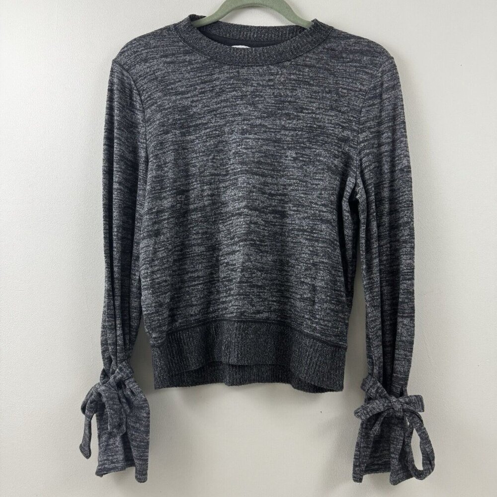 Abercrombie Fitch Womens Size XSmall Gray Pullover Sweater Long Sleeve w/Ties